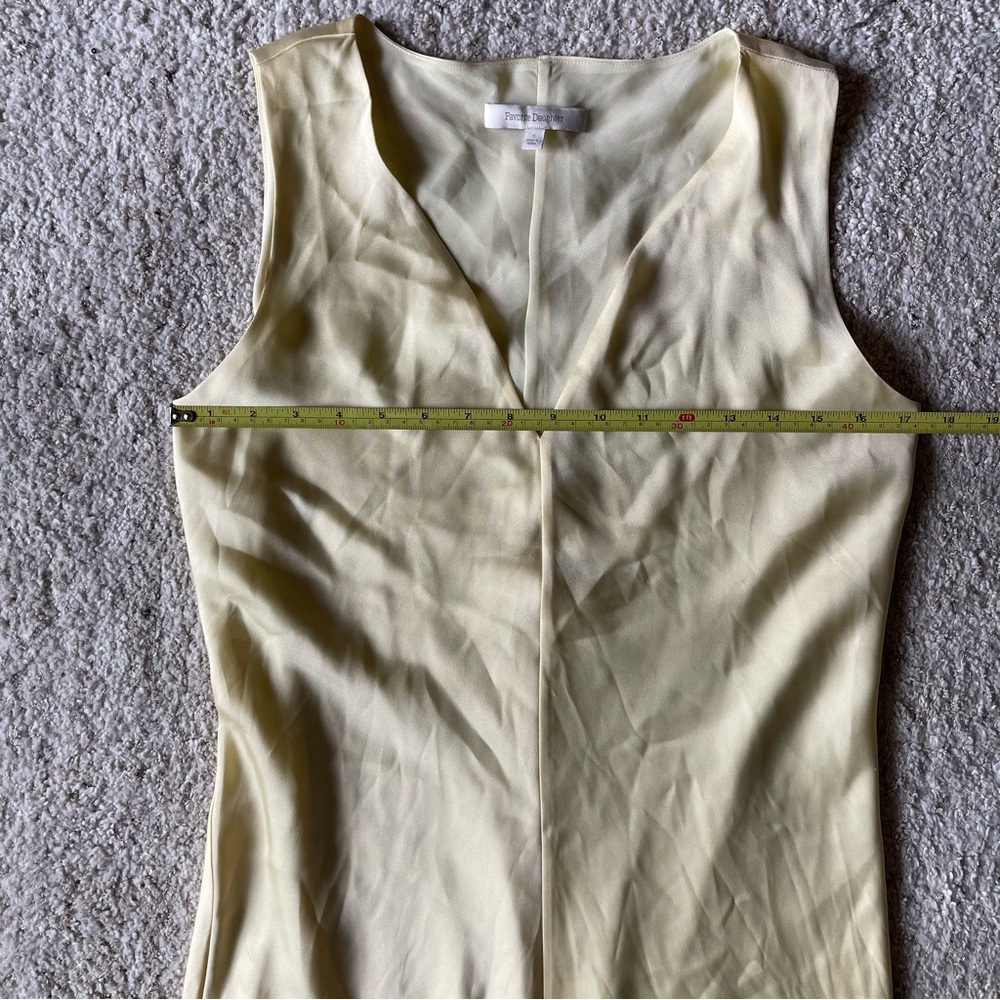 Favorite Daughter Pale Lemon V-Neck Sleeveless Maxi Dress - Picture 10 of 11